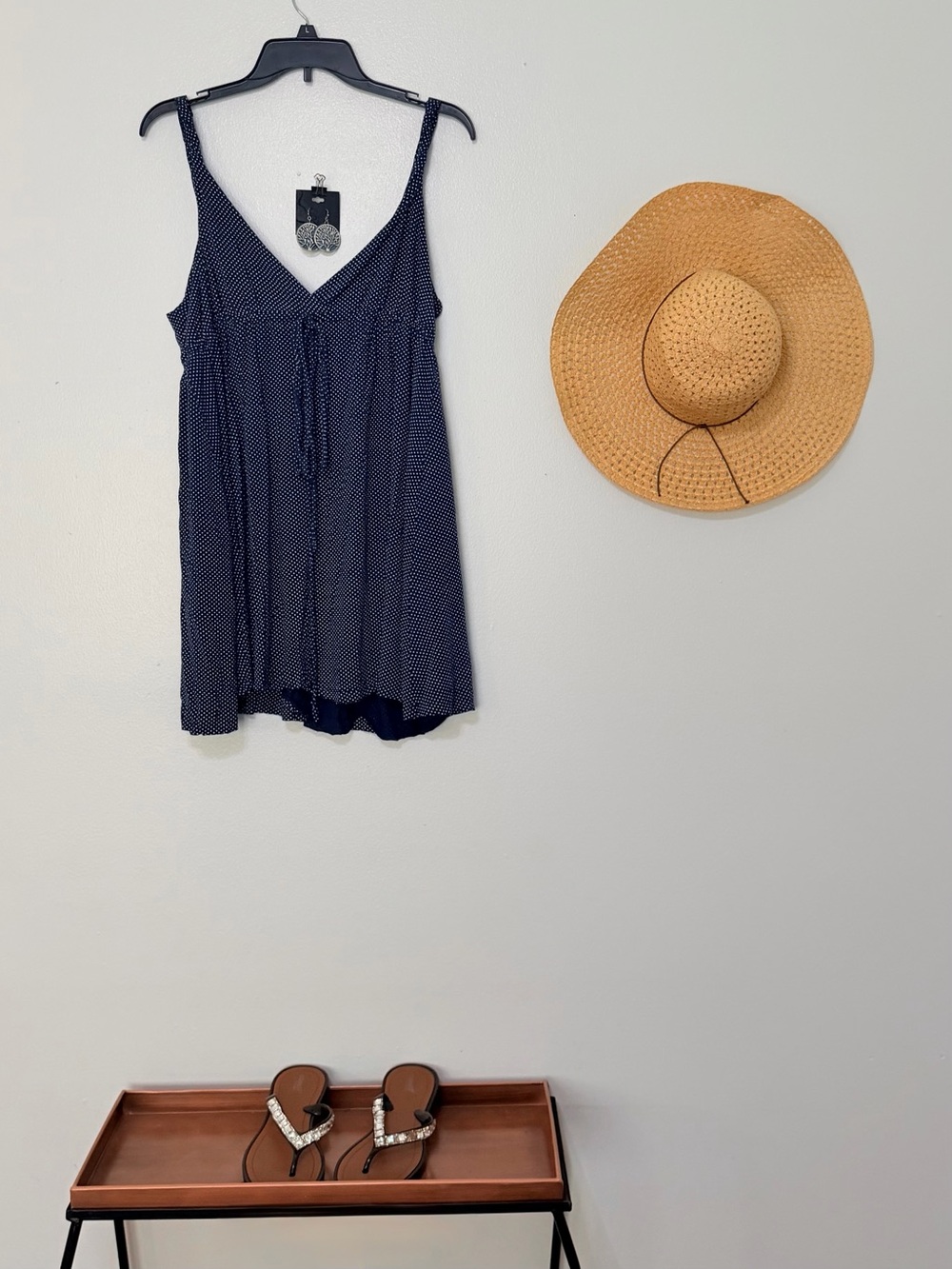 Gap blue and white Polka Dot Sundress